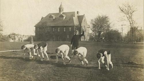 Track meet at Trinity, circa 1900.