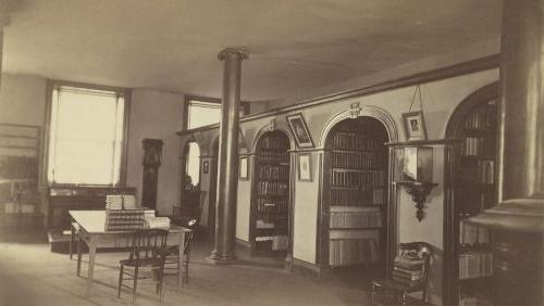 Trinity College Old Campus: Trinity College Library, Seabury Hall, Interior view