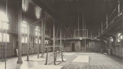 Trinity College Summit Campus: Alumni Hall Gymnasium (1887-1967), Interior view